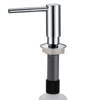 Metal pump kitchen sink soap dispenser