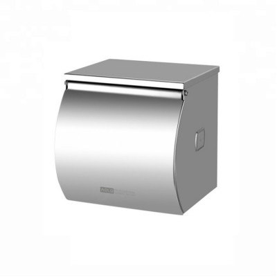 stainless steel mini toilet paper roll holder dispenser